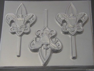 711 Boy Scout Chocolate or Hard Candy Lollipop Mold